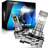 NOVSIGHT Lampadine H11 LED - 90W 30000LM H11/H8/H9 Lampadina per fari, Dimensioni Mini 1:1，6500K bianco 12V Luce con ventola, Plug and Play, IP68 impermeabile, Confezione da 2
