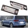 POPMOTORZ LED Luci Targa, 2 Pezzi Luce Targa a LED 18 LEDs 2835 SMD con Canbus Sesign Senza Errori 6000k Xenon Bianco per VW Caddy Golf J-etta P-assat 3C B6 T5 7H 7J