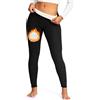 RIOJOY Leggings termici da donna, imbottiti, con pile Teddy, invernali, caldi, per tutti i giorni, Nero , S