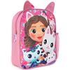 Gabby's Dollhouse Zaino, zaino per bambini, zaino per la scuola, zaino rosa, rosa