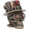 Nemesis Now Steampunk - Statuetta ornamentale a forma di teschio barone, in bronzo, 11 cm