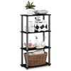 Furinno Turn-N-Tube Libreria, Nero (Black/Grey), 109.86 x 29.46 x 59.94 cm