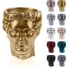 CONCRETTE Vaso da fiori in calcestruzzo Hermes | Ø 12 cm | Classic Gold | Vaso per piante in cemento | fatto a mano nell'Unione Europea