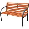 I GIARDINI DEL RE Panchina Viale In acciaio e Legno Dimensioni cm 122x65x79h.