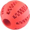 Fitwish Ototon - Palla in gomma robusta da masticare, giocattolo per cani Dente, pulizia non tossica, indistruttibile, Treat Palla snack interattivo per cani di piccola taglia, cuccioli (rosso)