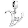 MariaFonte Charm New 2024 MariaFonte Adatto per Tutte Marche Bracciali Collane Lettera Alfabeto Iniziale Nome Argento Compleanno Anniversario Ciondoli Originale Amicizia Mamma Bead Cuore Natale Pendente