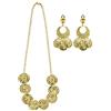 shoperama Set di gioielli catena orecchini clip monete oro dea haremsdame indovino zingara romana Oriente 1001 notte
