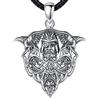 AEONSLOVE Collana Odino Vichingo Uomo Donna Collana Vichinga Norrena Argento 925 Ciondolo Amuleto Mitologia Norrena Vintage Gioielli Odino Guerriero
