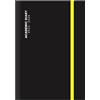 G4GADGET Diario accademico 2023-2024, formato A4, un giorno per pagina, con un giorno per pagina in formato A4 e un'elegante custodia nera con elastico