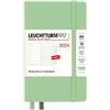 LEUCHTTURM1917 367743 Agenda settimanale e taccuino Pocket (A6) 2024, 12 mesi, salvia, inglese