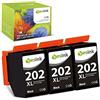 YesInk 202 202xl 202 xl Cartucce d'inchiostro Compatibile per Epson 202 202xl Cartucce Epson 202xl con Cartucce Epson 6100 Stampante Epson xp 6000 (3 Nero)
