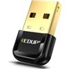 EDUP Adattatore Bluetooth USB per PC, BT 5.3 ricevitore dongle Supporto Windows 11/10/8.1 Plug and Play per desktop, laptop, mouse, tastiera, stampante, cuffie, altoparlante, controller PS4/Xbox