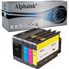 alphaink 953XL 4 Cartucce Multipack compatibili con HP 953 XL per stampanti HP Officejet Pro 7740 7730 7720 8715 8725 8210 8710 8720 8730 8740 8218 8718 8728 Ultimo aggiornamento Chip Dic 2021