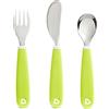 Munchkin Utensili Bambino Cannuccia Forchetta | 3 Pack | Verde