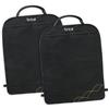 Munchkin Deluxe Extra Large Car Seat Kick Mats, Protects Against Scuffs, Moisture and Dirt, Black, Pack of 2