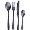 Galileo Casa Set 16 posate Manhattan in acciaio inox 18/0, nero satinato