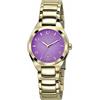 breil Orologio Tw1375 Donna Quadrante Viola con Cinturino Color Oro Giallo