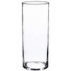 INNA-Glas Vaso cilindrico in Vetro Sansa, Trasparente, 25cm, Ø 12cm - Portacandela/Vaso da Tavolo