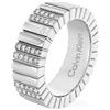 Calvin Klein Anello da donna Collezione MINIMALISTIC METALS con cristalli - 35000440C