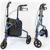 NRS Healthcare NRS 3 ruote in acciaio Rollator Blu