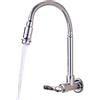 Inchant Kitchen Sink Faucet 1-Handle fredda Acqua di rubinetto 1-Hole montaggio a parete finitura cromata