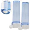 BPS BUENA PET SHOP 2 pz mangiatoio/abbeveratoio per gabbia grande per pappagallo coniglio taglia L, lunghezza 12,5 cm