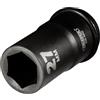 Draper 71908 - Bussola a percussione 3/4 Hi-Torq a 6 punti, 27 mm, colore: Blu