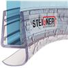 STEIGNER Guarnizione Doccia, 200cm, per Spessore Vetro 5/6/ 7/8 mm, Guarnizione semicircolare in PVC, UK15