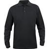 NSTF Oversize Taglie Forti Uomo Maglia Polo Cotone Maniche Lunghe Fino 8XL Reale (L, Nero)