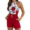 MJGkhiy Tuta Donna Completa Elegante Curvy Tute da Ginnastica Donna Corta Joggers Tuta da Ginnastica Estiva Sportiva Due Pezzi Set Due Pezzi Shorts e Maglietta Tute Eleganti Da Donna Cerimonia Curvy