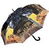 VON LILIENFELD® Ombrello Vincent van Gogh: Caffè notturno Pioggia Lungo Classico Automatico Stabile Arte