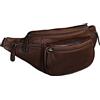 STILORD 'Eliah' Marsupio in pelle vintage da uomo Borsa a tracolla Borsello Zainetto monospalla con Tasche Cerniera Resistente per Sport Jogging Festival Montagna, Colore:cognac marrone scuro