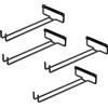 EACHPT 4pcs Portabicchieri Salvaspazio Per Ripiano Portabicchieri in Ferro Espositore Per Bicchieri Da Vino a Parete Porta Bicchiere Capovolto Per Cantinette, Bar, Cucine (Nero)