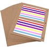 THXMADAM 20 pcs Pagine Aggiuntive Kraft Carta Dimensione 26x17,5CM per Scrapbook Album Fotografico Dimensione 27,5x20,5CM,per Album Foto 'Grande'