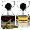 DropD'olio olio e aceto set con contagocce in vetro - Set da 2 pezzi da 200 ml - perfetto per Ciabatta e insalata