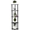 Furinno Scaffali senza Attrezzi Dark Walnut 5 livelli