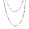 Amberta Collanina a Maglia Rettangolare da Donna in Argento Sterling 925: 3.6 mm 40 cm Regolabile
