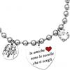 dalcuore Bracciale Amicizia, Ipoallergenico, Idee Regalo Donna Compleanno Amica Migliore Braccialetto Frasi Speciali per Amiche con Originale Confezione Portafortuna da regalare X Friends