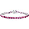 FANCIME Bracciale Tennis in Argento Sterling 925 Massiccio Regalo Zirconi Matrimonio Romantico Gioielli per Donna Ragazza Mamma Moglie Figlia Amica