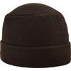 Melegari Cappello Donna Cuffia con Risvolto | Beanie Lyuba | Pile Polar Fleece | Tascabile | Made in Italy (Bordeaux)