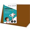 m-office Cartone colorato, formato A4, colori intensi, fogli colorati da 180 g, per lavori artigianali, stampe di documenti e disegni creativi, fogli colorati A4 · m-office (25 fogli, marrone)