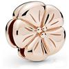 LIZHENG Fit Originale Pandora Braccialetto Charm 925 Sterling Silver Beads Reflexion Lucidato Fiore Clip Donne Gioielli Fai da Te