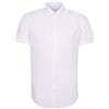 Seidensticker Camicia da Lavoro, Slim Fit, Non necessita di Stiratura, Colletto Kent, Maniche Corte, 100% Cotone, Bianco, 49