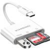 KiWiBiRD Lettore schede SD USB C, adattatore scheda Micro SD card reader adattatore macchina fotografica per SDHC SDXC compatibile con iPhone 17 16 Air Plus Pro Max MacBook Mac iPad PC Galaxy S25 S24