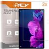 REY Pack 2X Pellicola salvaschermo per Lenovo Tab P11 PRO (11,5), Vetro temperato, di qualità Premium