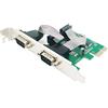 Sienoc 2 porte COM porta scheda controller PCIe Express, 2x seriale RS232 DB9 COM-to-PCI-E Card Adapter Convertitori