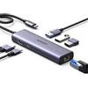 UGREEN Revodok 1061 Hub USB C Ethernet Gigabit HDMI 4K PD 100W Carica Adattatore Type C Docking Station Compatibile con MacBook PRO Air M3 M2 M1, iPad, iPhone 16 Plus Max, Galaxy S24