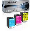 alphaink 9 Cartucce Compatibili con Epson T1291 T1292 T1293 T1294 T1295 XL Per Epson SX235W SX420W SX430W SX440W SX425W SX435W BX305FW WF-7515 WF-3520 (3 Ciano 3 Magenta 3 Giallo)