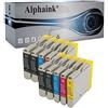 alphaink 10 Cartucce d'inchiostro compatibili con Brother LC-1000 LC-970 per stampanti Brother DCP 540 350CJ 350C 350 330C - MFC 885CW 845CW 685CW 680CN 665CW (10 Cartucce)