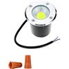 Onerbuy 12V LED COB Underground Path Light Low Voltage Paesaggio Faretti a incasso Faretto decorativo da esterno per giardino, giardino, vialetto, coperta, patio, IP67 Impermeabile (Bianco freddo, 5W)